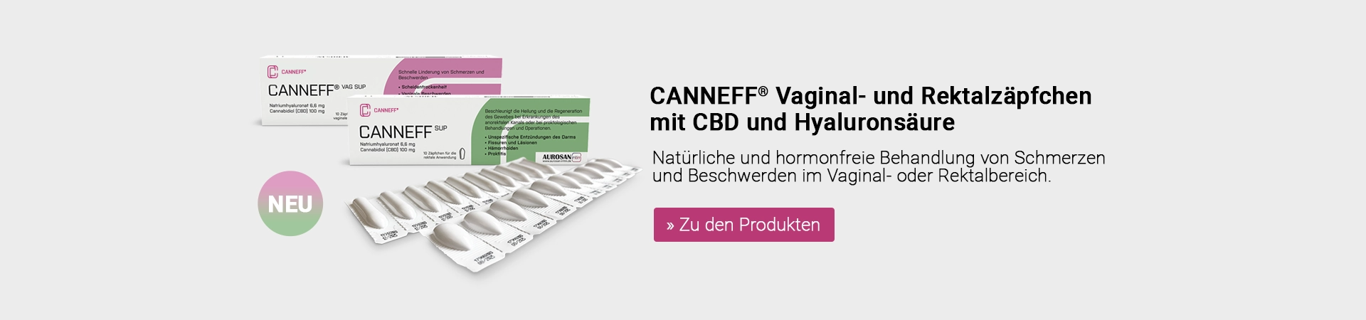 CANNEFF Vaginal- und Rektalzäpfchen 